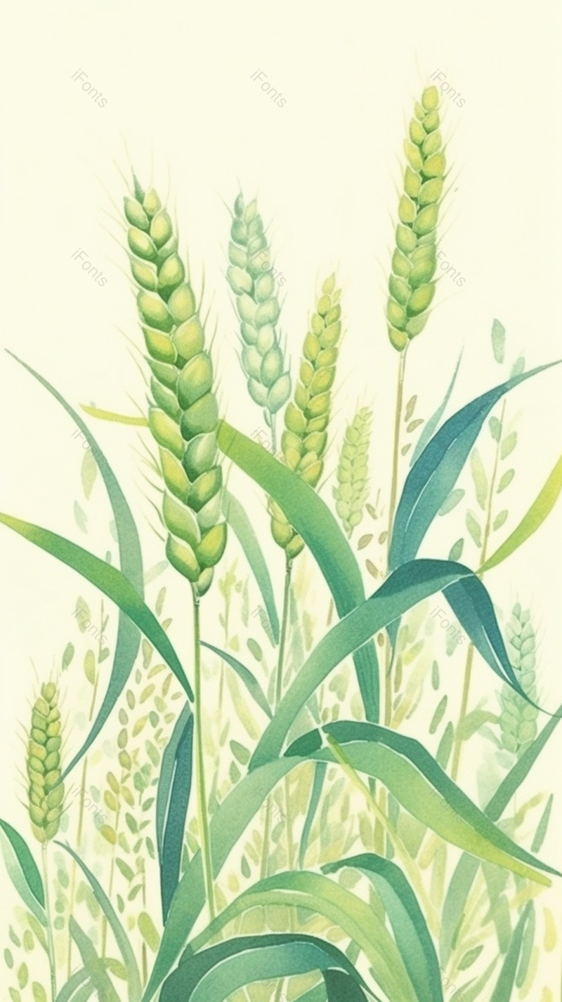 乡村麦田农业丰收插画背景,插画/手绘图,插画/手绘图库,插画/手绘图下载,插画/手绘